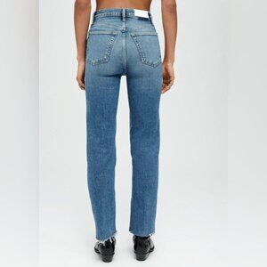 RE/DONE High-Rise Slim Skinny Jeans | Medium Wash, Size 24, NWT
